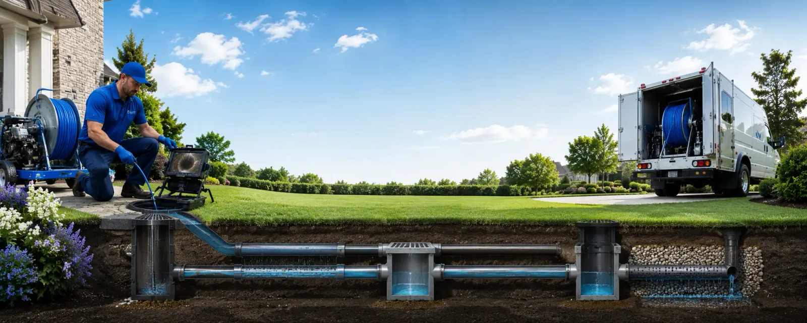Outdoor drain cleaning information for Lewisville, NC